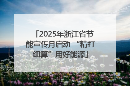 2025年浙江省节能宣传月启动 “精打细算”用好能源