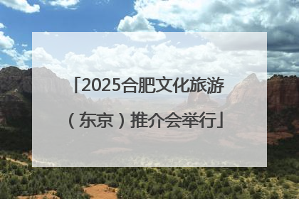 2025合肥文化旅游（东京）推介会举行