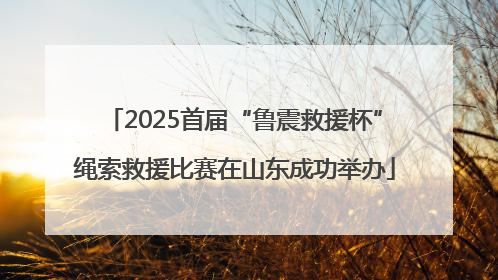 2025首届“鲁震救援杯”绳索救援比赛在山东成功举办