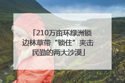 210万亩环绿洲锁边林草带“锁住”夹击民勤的两大沙漠
