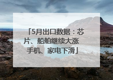 5月出口数据：芯片、船舶继续大涨 手机、家电下滑