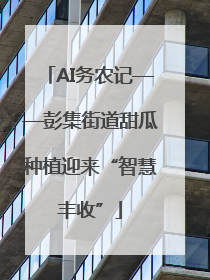 AI务农记——彭集街道甜瓜种植迎来“智慧丰收”