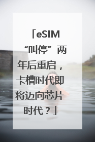 eSIM“叫停”两年后重启，卡槽时代即将迈向芯片时代？